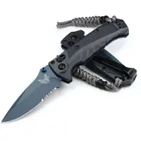 Benchmade Mini Adira fällkniv, depth blue grivory, tandad