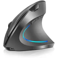 3d printing machine 2,4G BT Dual-mode trådlös vertikal mus Uppladdningsbar mus RGB-streamer 3 nivåer justerbar DPI