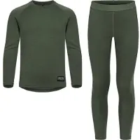 Urberg Juniors' Selje Merino-Bamboo Set Kombu Green