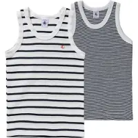 Petit Bateau Linnen / Ärmlösa T-shirts TONI pojkar - Marin - 4 år