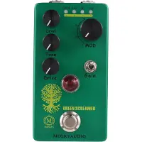 TOMTOP JMS MOSKYAudio Booster/Overdrive gitarreffektpedal 4 lägesomkopplare & nivå/ton/drivkontroller Kompakt grön