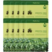 Farm Stay Visible Difference Mask Pack Green Tea Seed 23ml (3 alternativ) 10 sheets