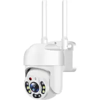 VStarcam 5G 1080P WiFi IP-kamera Trådlös Speed ​​Dome PTZ IP66 Vattentät CCTV IR Outdoor NetCam Monitoring Auto Tracking Full Color Night Vision 720P UK Plug vit
