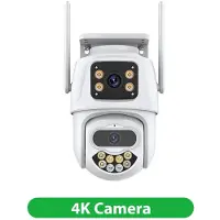 LS VISION Trelinsig Tre Skärm Wifi PTZ-kamera 6K 4K HD Utomhus IP-kamera Auto-spårning Videoövervakning CCTV-kamera P2P ICSEE 4K Camera