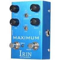 TOMTOP JMS IRIN Overdrive Guitar Effect Pedal 2 Toggle Mode Switch Tone/Gain/Volume/Boost-kontroller för blå