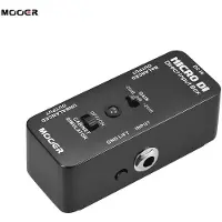 Igeteck MOOER MICRO DI Cabinet Simulator DI Box Gitarreffektpedal Full Metal Shell
