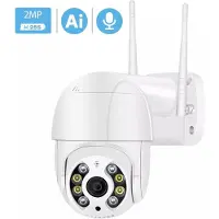 LS VISION 2023 Ny HD 1080P trådlös PTZ utomhuskamera IP 2MP övervakning AI Vattentät Infraröd Night Vision Spårning Wifi Utomhussäkerhet CCTV EU Plug