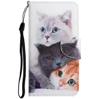 Bai Fen Bai-Digital 3C Galaxi A13 plånboksfodral för Samsung Galaxy A23 A13 A03s A53 A33 A73 5g fodral Söt flicka Cat Flip Läderfodral Korthållare Samsung A33 5G