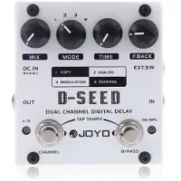 Aroma JOYO D-SEED Dual Channel Digital Delay Gitarreffektpedal med fyra lägen