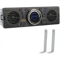 LEEPEE Automotive Parts Bilradio Autoradio Inbyggd 2 högtalare Bluetooth Handsfree 1 Din AUX-ingång FM-ljud MP3-spelare USB TF-kort Telefonladdning