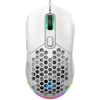 HxSJ X300 RGB Gaming Mouse Bakgrundsbelyst trådbunden ergonomisk 6-knapps programmerbar mus med makroinspelning