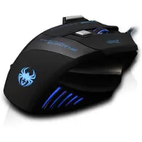 3d printing machine ZELOTES T-80 Gaming Mouse 7200 DPI Bakgrundsbelysning Flerfärgad LED Optisk 7-knapps mus Gamer USB-kabel