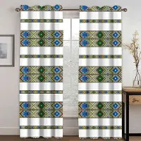 Yiran Furniture Traditionell kultur etiopiska och eritreanska fönstergardiner för vardagsrum Saba och Telet 2-delad polyestertyg Cortinas 50W130H(CM)x2pcs&Grommet Top