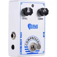 Koogeelife Dolamo D-1 Chubby Comp Pedal Kompressor Elgitarr Effektpedal med True Bypass vit