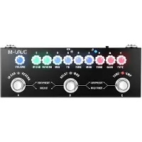 TOMTOP JMS M-VAVE CUBE AC Portabel multifunktionell akustisk gitarr kombinerad effektpedal med trådlös musik for Electric Guitar svart