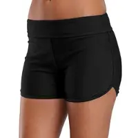 Nectarine Dam Svart Blå Bottom Tankini Shorts Badkläder Beach Swim Bikini XXL svart