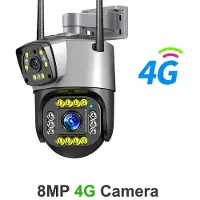 VStarcam 2024 Ny EU Dual Lens 4G IP-kamera WiFi 8MP 4K Övervakningskamera Trådlös Utomhus Smart Home Night Vision Digital Zoom CCTV-kamera 4G