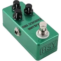 Aroma Gitarr Overdrive Pedal Elgitarr Effektpedal True Bypass Zink Alloy Shell DC 9V 6.35mm grön