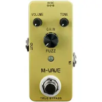 Aroma M-VAVE FUZZ Vintage Fuzz gitarreffektpedal Zinklegeringsskal True Bypass