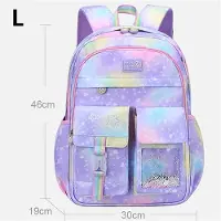 Dress U Up Fashion Barn Skolväskor För Flickor Barn Satchel Primär Ortopediska Skolryggsäckar Prinsessryggsäck Skolväska L ljus lila färg