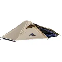 TOMTOP JMS Backpacking tält 1 person Ultralätt aluminium stång Stormtät campingtält Lämplig för fyra Tent brun