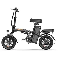 Electric Ride URLIFE F1L Mountain Electric Bike For Adult 48V7.5AH Battery 350W Motor Electic Bicycle 14 Inch Off-Road Tires Urban commuting Folding e-Bike svart