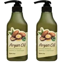 Farm Stay Argan Oil Complete Volume Up Shampoo & Conditioner 530ml (3 alternativ) 2pcs