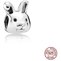 FOXANRY Jewelry Ny S925 Sterling Silver Husdjur Katt Hund Räv Uggla Sköldpadda Animal Series Elephant Charm Pärla Passande Original Armband DIYSmycken