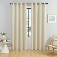 XiaoyuDD Enfärgade Gardiner Vardagsrum Sovrum Full mörkläggning Solskyddsmedel Hög precision Perforerad mörkläggning Moderna Minimalistiska Gardiner 140cm*220cm beige