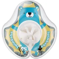 TOMTOP JMS Swimbobo Söt Baby Pool Float Uppblåsbar Baby Swim Float Baby Simning Float Ring Småbarnspool blå