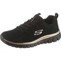 SKECHERS Låg sneaker 'Graceful Get Connected' guld / svart