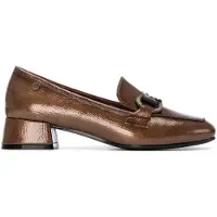 Carmela för kvinnor. 16253902-TAUPE Lädermockasiner 162539 brun (41), Hud, 3 till 5 cm, Ingen, Casual