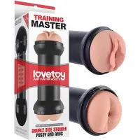 Lovetoy - masturbator vagina och anal - naturfärg