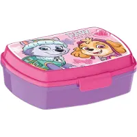 Stor Paw Patrol matlåda - Barnmatlåda med 1 fack - Lila och ljusrosa