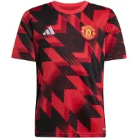 Adidas Manchester United Tränings T-Shirt Pre Match - Röd Barn - , storlek 152 cm