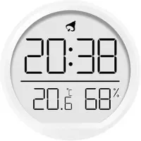 24.Se Klocka med LED-display, termometer och hygrometer
