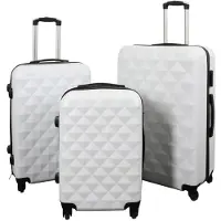 Borg Living Resväska - Diamant vit - Hardcase lättviktsresväska