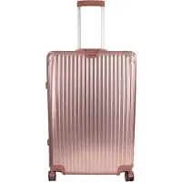Borg Living Aluminiumresväska - Roséguld - LARGE - Lyxig resväska med tsa-lås