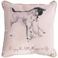Borg Living Prydnadskudde - 30x30 cm - Bambi och Stampe - 2i1 design -