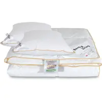 Borg Living Täcke- och kuddset - Sommartäcke 240x220 cm + 2 kuddar med gåsdun -