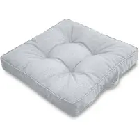 Nordstrand Futondyna för trädgårdsstol - 50x50 cm - 8 cm tjock - Grå trädgårdsdyna för utomhusbruk -