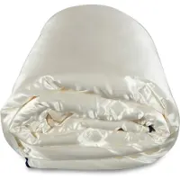 Nordic comfort Silketäcke - Helårstäcke med silkefodral - 100% långfibrig mullbärssilke -