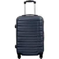Borg Living Kabinväska - Hardcase - Mörkblå resväska i handbagagestorlek erbjudande