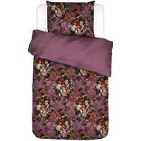 Essenza sängkläder - 140x220 cm - 100% bomullssatin bäddset - Karli Purple Tulip sänglinne