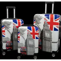 Borg Living Resväska - Resväska med motiv - City Of London - Hardcase lättviktig resväska