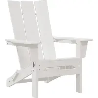 vidaXL Fällbar Adirondack Stol Vit 80,5 x 74,5 x 92 cm HDPE