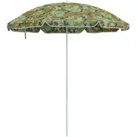 vidaXL Badparasol Kamouflage 263 x 263 x 272 cm Polyester och metall