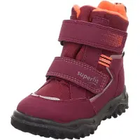 Superfit Snöboots 'HUSKY' silvergrå / korall / burgunder