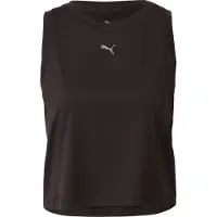 Puma Sporttopp 'Cloudspun' ljusgrå / svart