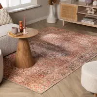 FRAAI Orientalisk matta | Liva Kashan terrakotta hos Volero | 160x230cm | Polyester | Medaljong | Rektangulär | Plattvävd
